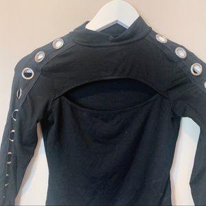LF Tops - LF Black Long Sleeve Ring Top size XS LF Tops - LF Black Long Sleeve Ring Top size XS